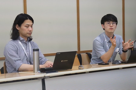 左：戸頃沙俊氏、右：田中優輝氏