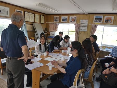 「咸臨丸とサラキ岬に夢みる会」会長による咸臨丸とサラキ岬の歴史解説