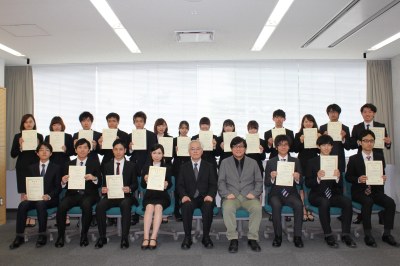 平成29年度成城大学澤柳奨学金在学特待生表彰式を執り行いました 成城大学