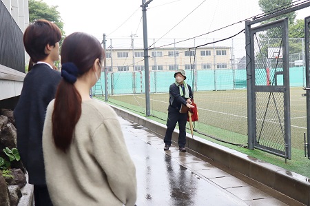 半分ほどがかつての湿地帯に立地している成城学園、このエリアはかつて水田と水路だったそうです